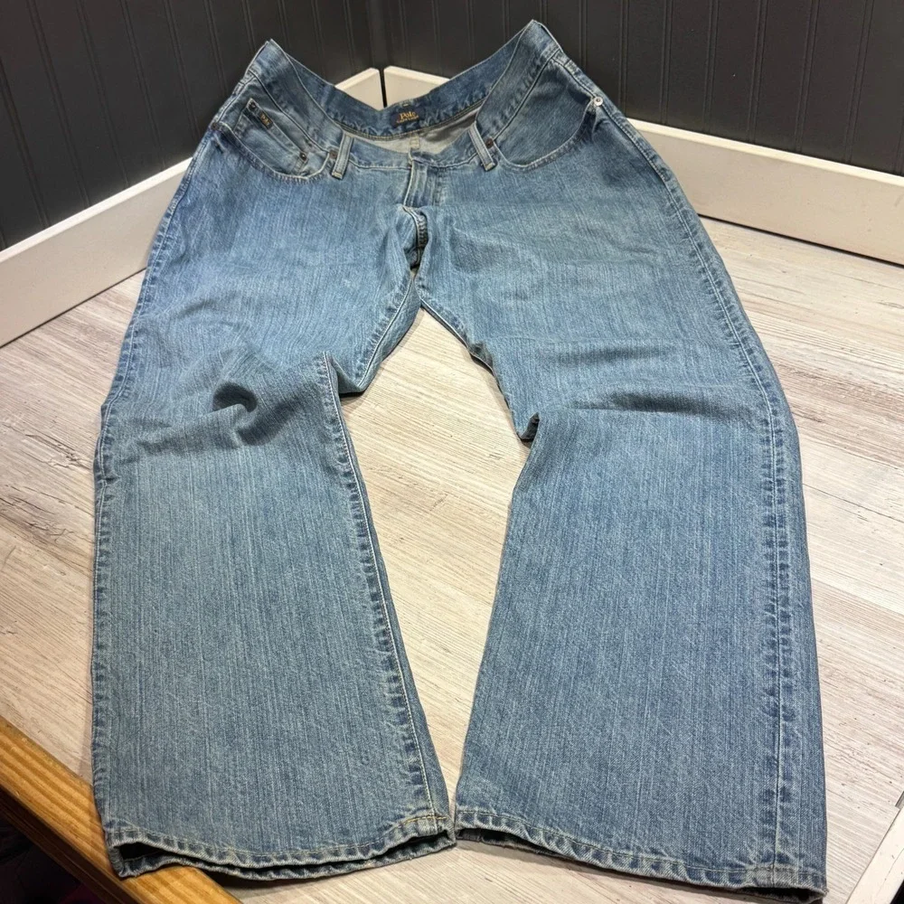 Polo Ralph Lauren Hampton Relaxed Straight Jeans Mens 36x32